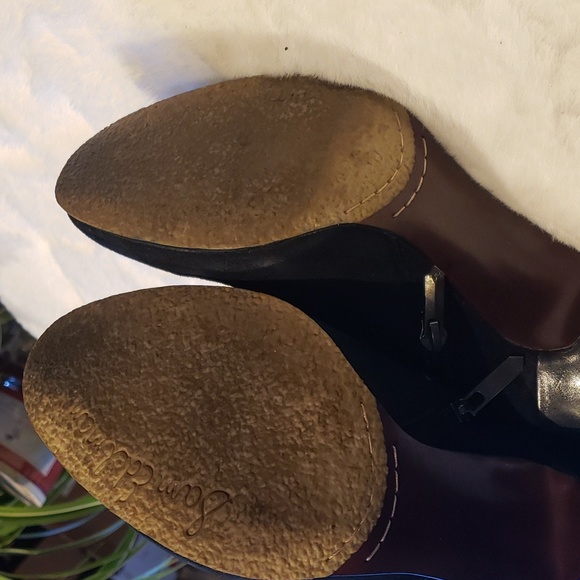 Sam Edelman 10 black sway with leather heels ankle shoes - Picture 6 of 7